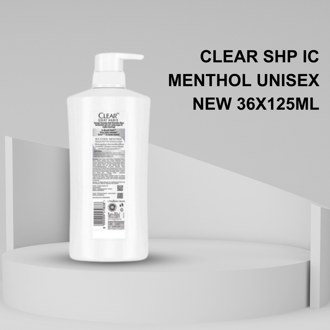 Clear SHP IC Menthol Unisex New 36125ml Back