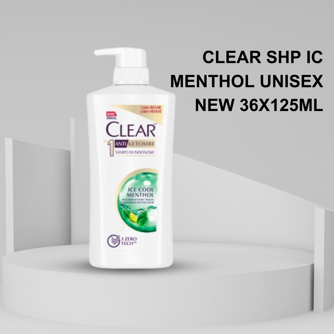 Clear SHP IC Menthol Unisex New 36125ml Front